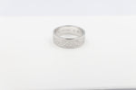 Stg Silver Band with Maori design 7mm FR5250S
