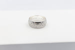 Stg Silver Band with Maori design 9mm HD5258S