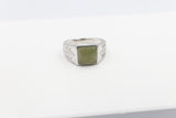 Stg Silver Ring with Greenstone XP115