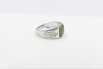 Stg Silver Ring with Greenstone XP115