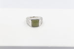 Stg Silver Ring with Greenstone XP115