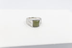 Stg Silver Ring with Greenstone XP115