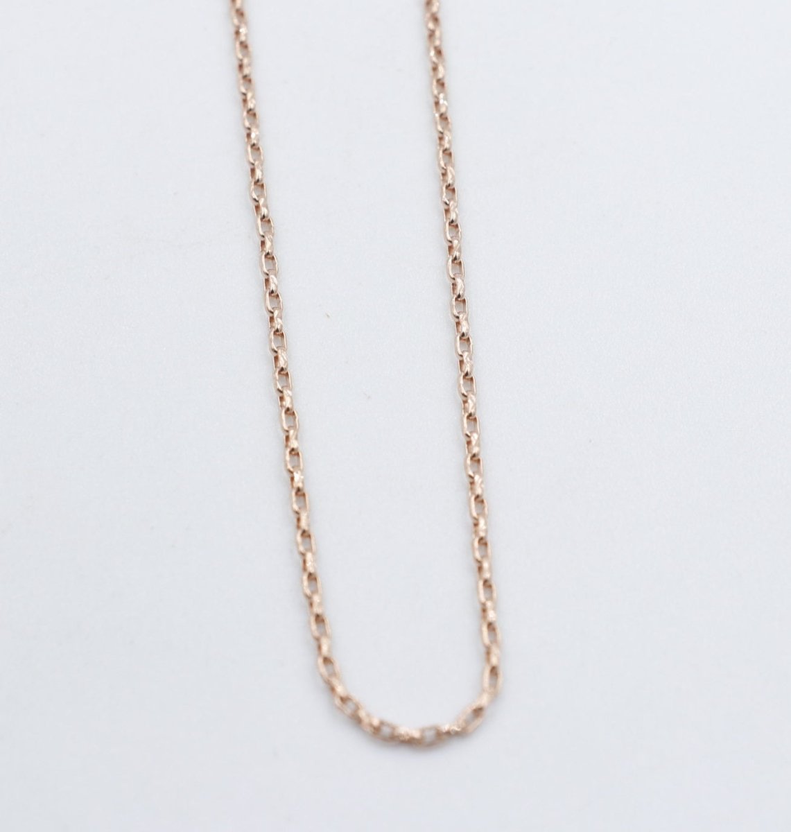9ct Rose Gold Belcher Link Chain 45cm