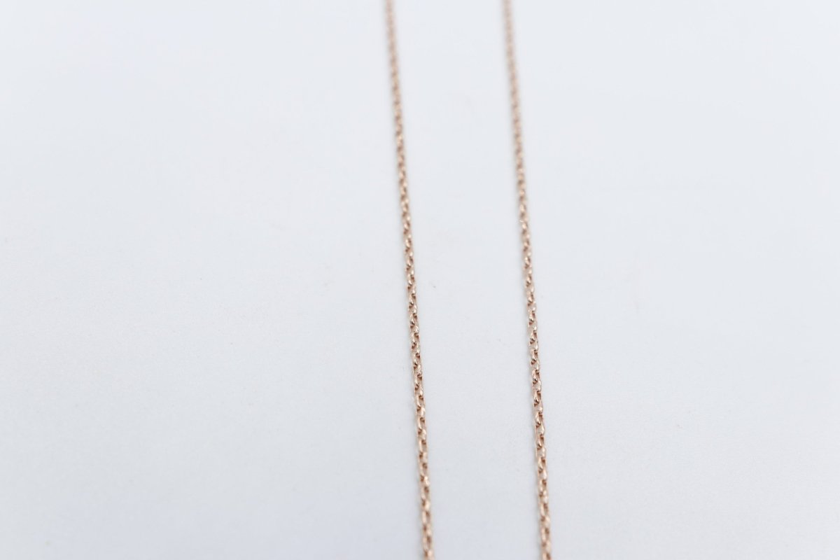 9ct Rose Gold Belcher Link Chain 45cm