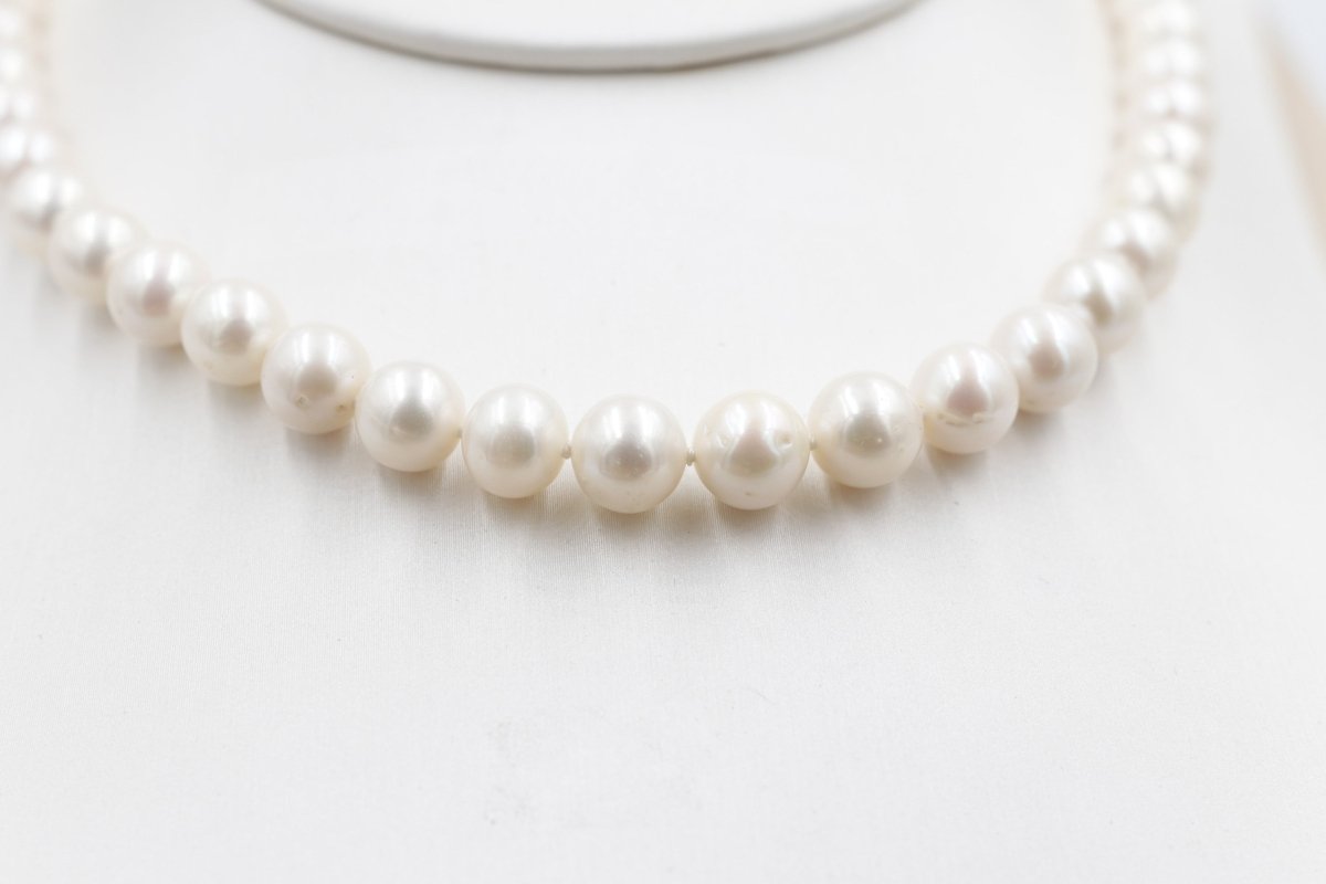 Fresh water Pearl Necklet with stg Clasps 8 to 8.5mm 382.2775AAX