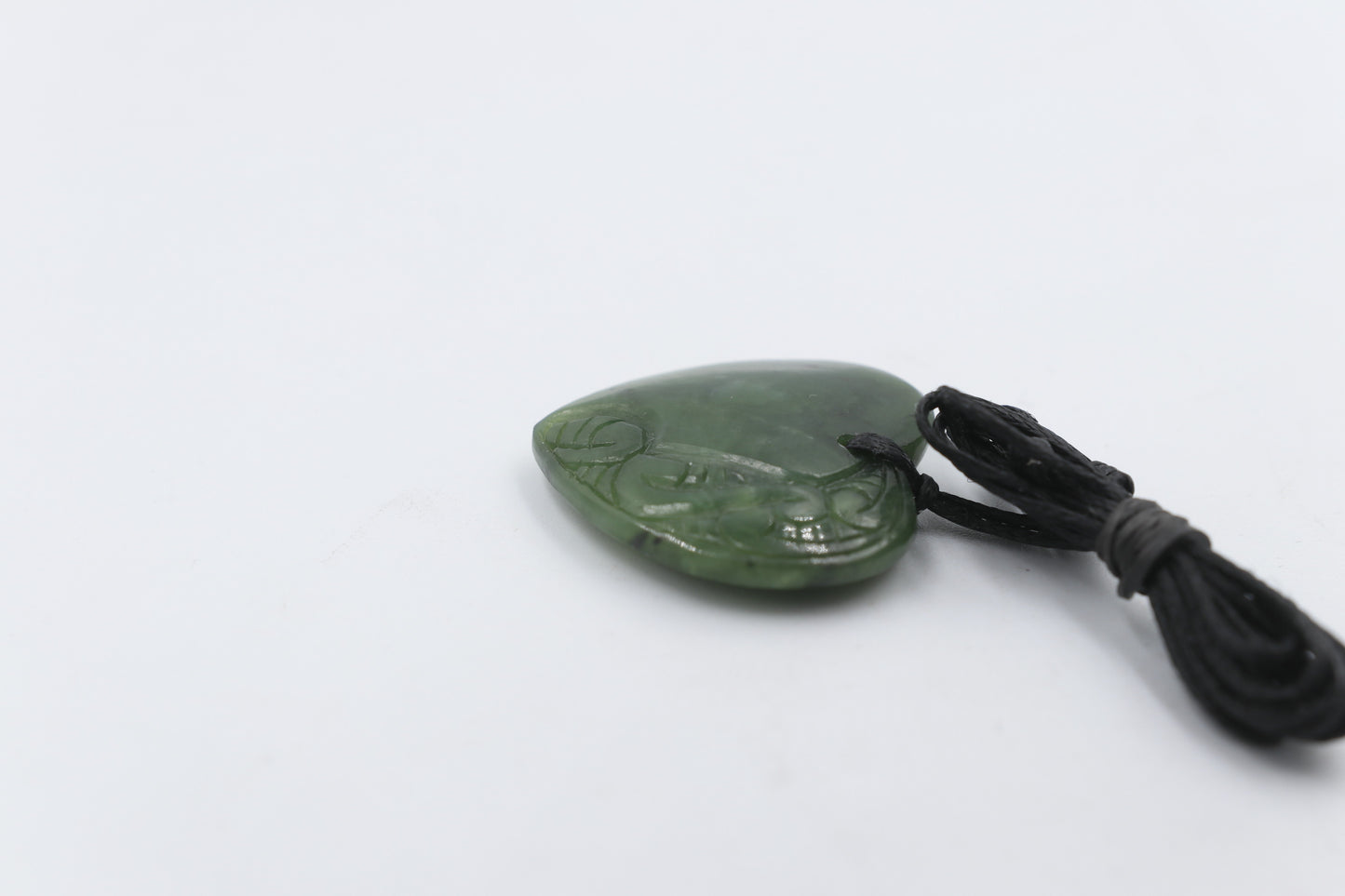 New Zealand Greenstone  engraved Heart HPHE30