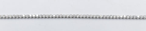 10K White Gold Tennis Bracelet with Lab Diamonds 1.75ct