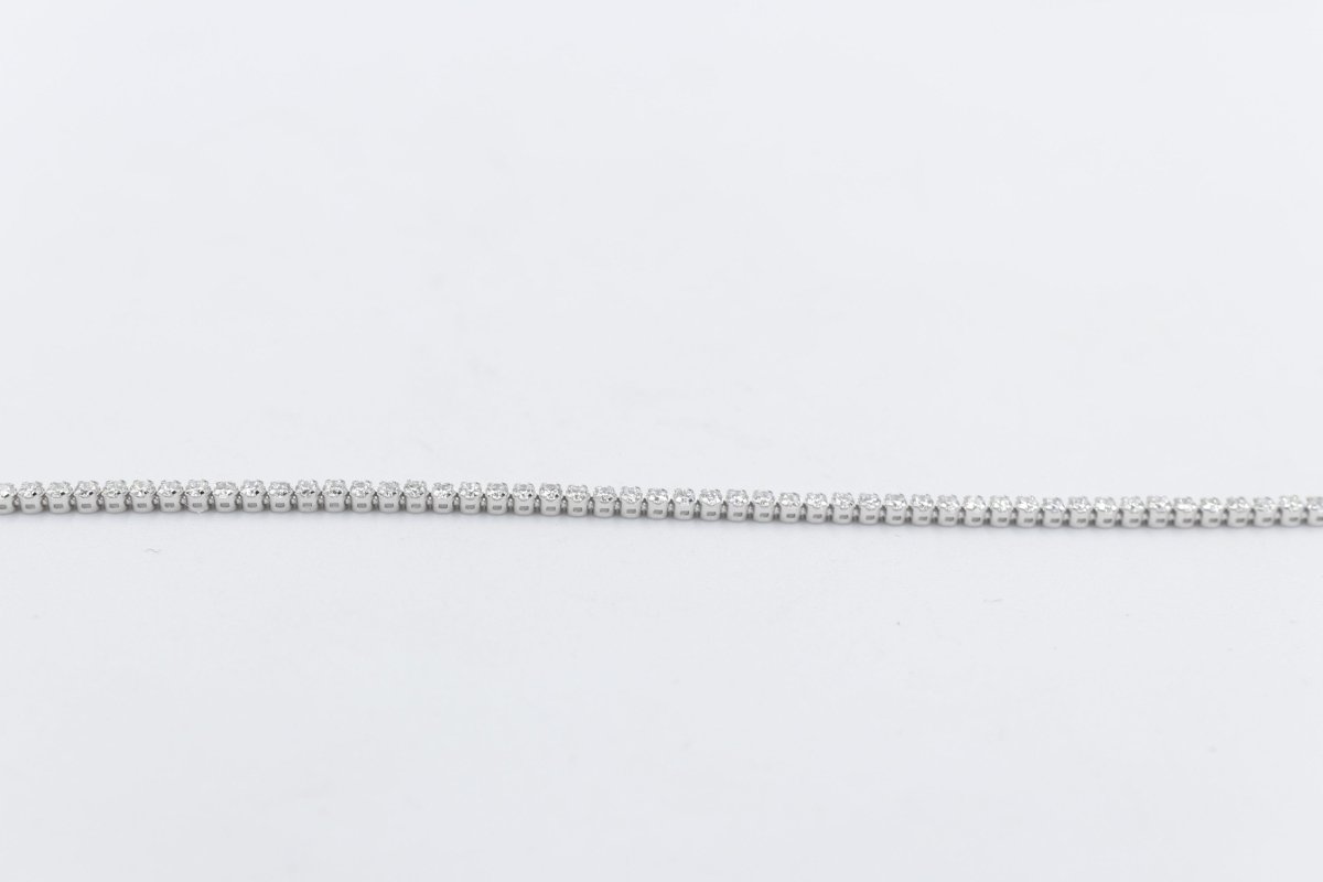 10K White Gold Tennis Bracelet with Lab Diamonds 1.75ct