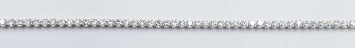 10K White Gold Tennis Bracelet with Lab Diamonds 1.75ct