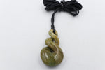 New Zealand Flower Greenstone Double Twist