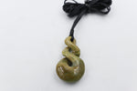 New Zealand Flower Greenstone Double Twist