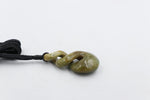 New Zealand Flower Greenstone Double Twist