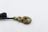 New Zealand Flower Greenstone Double Twist