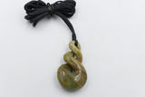 New Zealand Flower Greenstone Double Twist