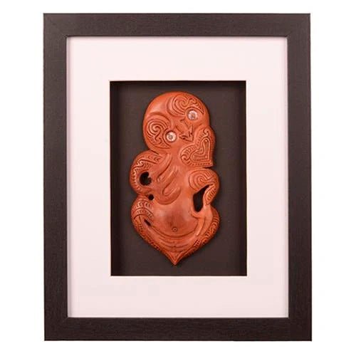 Shadow Box Framed Wooden Tiki - SAF016