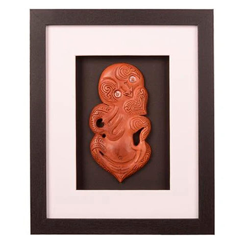 Shadow Box Framed Wooden Tiki - SAF016