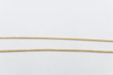 9ct Gold Round Diamond Cut Wheat Link Chain 042ked004/4