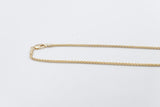 9ct Gold Round Diamond Cut Wheat Link Chain 042ked004/4