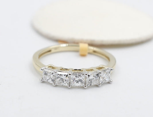 10ct Yellow Gold Lab Grown Diamond One carat Ring