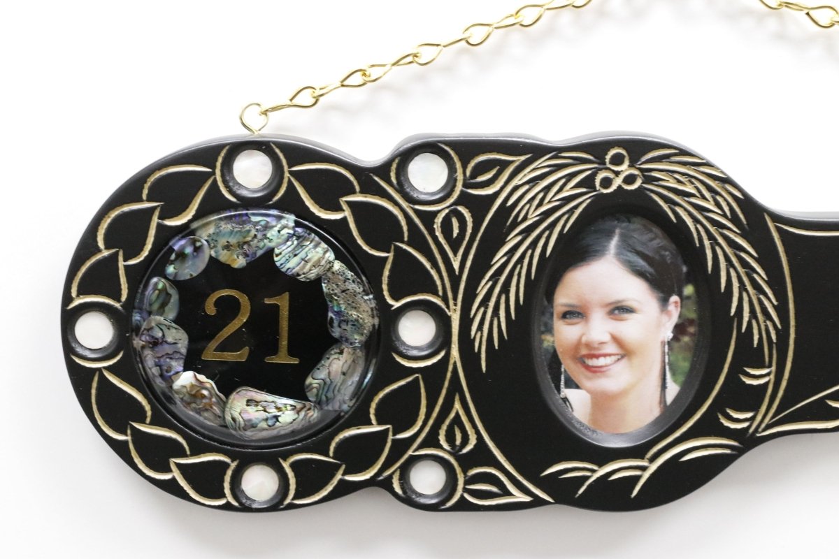 Native Wooden Black 21st key SJ418 with laser engraving