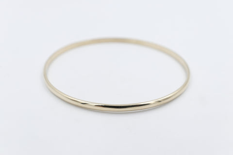 9ct Yellow Gold Solid Bangle 3.1mm