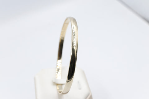 9ct Yellow Gold Solid Bangle 5.16mm