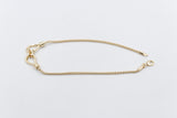 9ct Gold Multi Strand Overlapping Bracelet 19cm