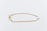 9ct Gold Multi Strand Overlapping Bracelet 19cm