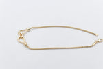 9ct Gold Multi Strand Overlapping Bracelet 19cm