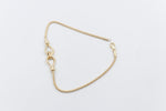 9ct Gold Multi Strand Overlapping Bracelet 19cm