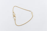 9ct Gold Multi Strand Overlapping Bracelet 19cm