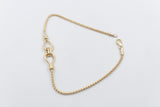 9ct Gold Multi Strand Overlapping Bracelet 19cm