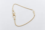 9ct Gold Multi Strand Overlapping Bracelet 19cm