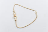 9ct Gold Multi Strand Overlapping Bracelet 19cm