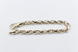 9ct Gold Handmade Cylinder Curb Bracelet 9B1021