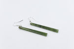 NZ Greenstone Drop slim Earrings