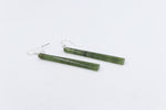 NZ Greenstone Drop slim Earrings