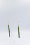 NZ Greenstone Drop slim Earrings