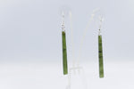 NZ Greenstone Drop slim Earrings
