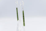 NZ Greenstone Drop slim Earrings