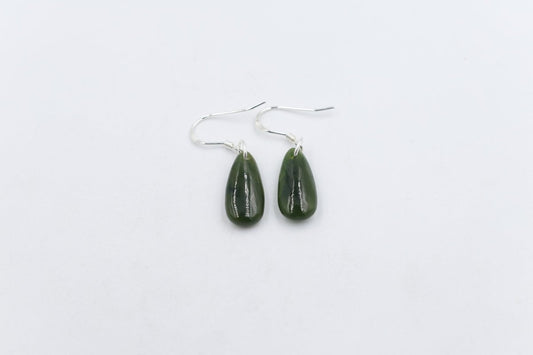 NZ Greenstone Drop Earrings