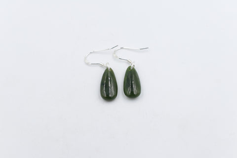 NZ Greenstone Drop Earrings