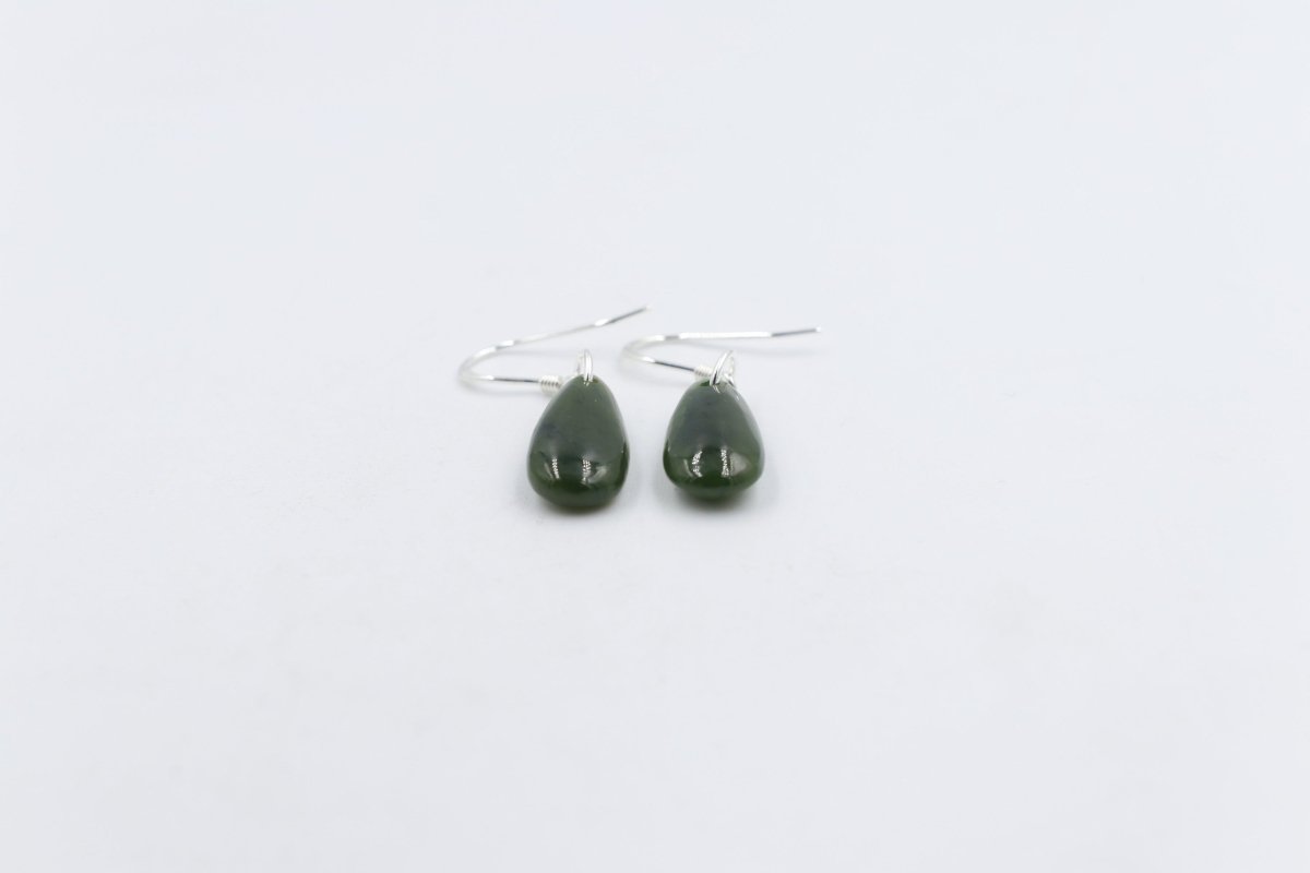 NZ Greenstone Drop Earrings