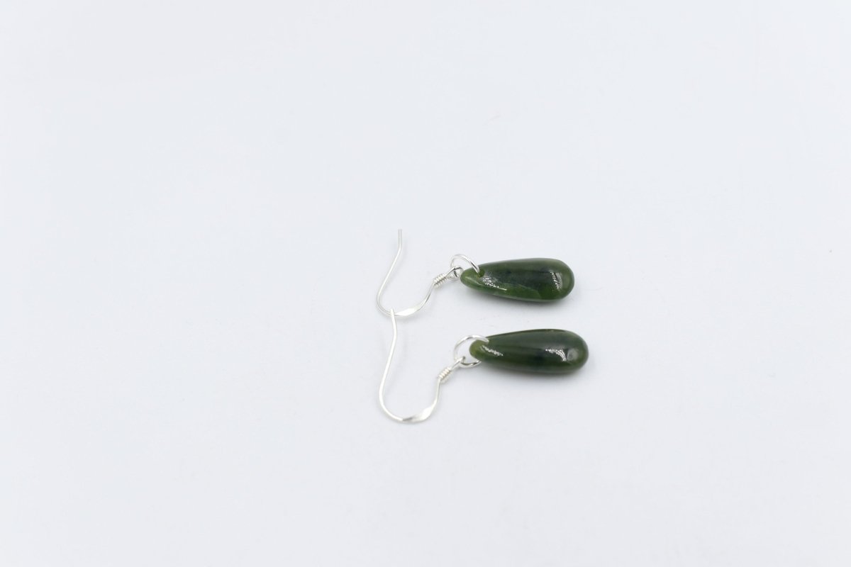 NZ Greenstone Drop Earrings