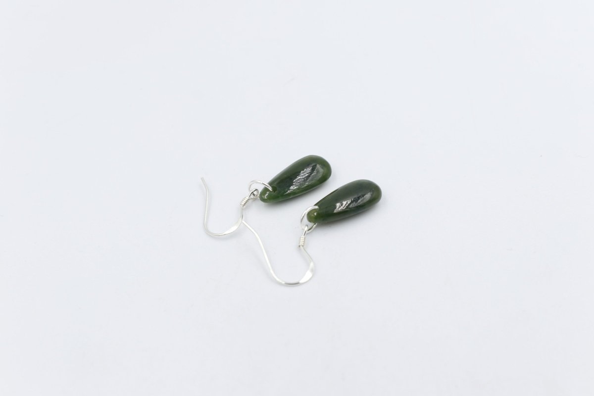 NZ Greenstone Drop Earrings