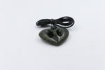 New Zealand Greenstone Cross Heart