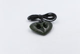 New Zealand Greenstone Cross Heart