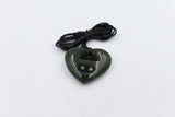 New Zealand Greenstone Cross Heart