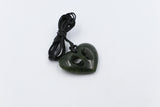 New Zealand Greenstone Cross Heart