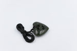 New Zealand Greenstone Cross Heart